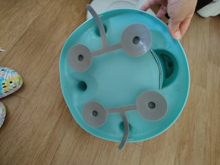 Silla de baño azul para bebé