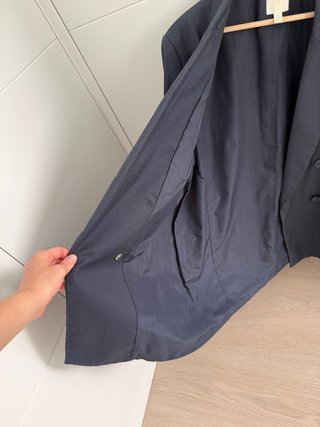 Blazer H&M Oversize Azul Marino