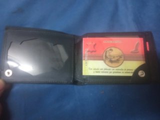Cartera Mond PortaPlaca Policia Nacional CNP Negro