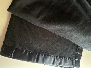 Coperta plaid blu scuro 120x160