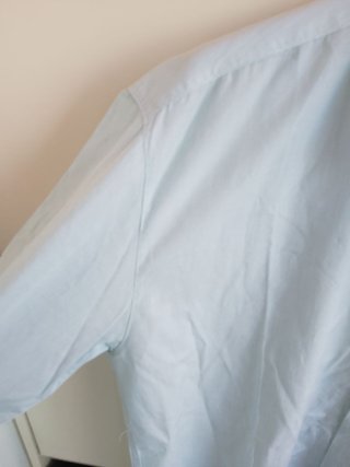 Camicia elegante a righe azzurre e bianche vintage