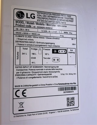 Frigorífico LG Blanco (con factura)