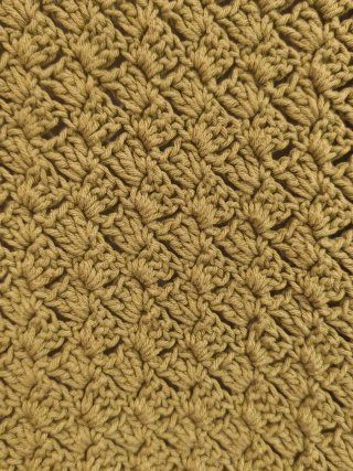 Chaleco de crochet verde talla única