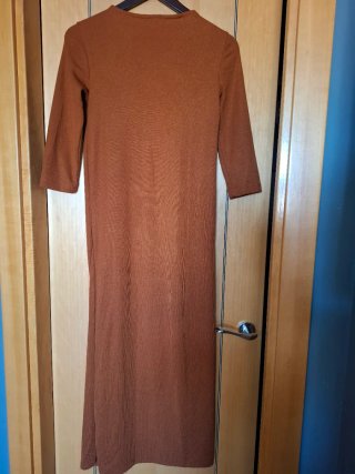 Vestido largo marrón