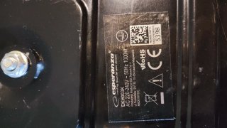 Piastra elettrica singola Esperanza 1000W