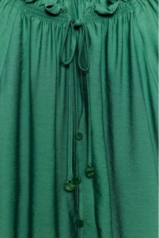 Blusa Zara volante verde