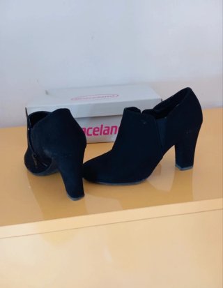 Botines Graceland negros tacón
