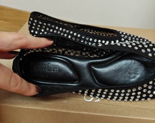 Bailarinas negras brillos Rita Ora x Primark nueva