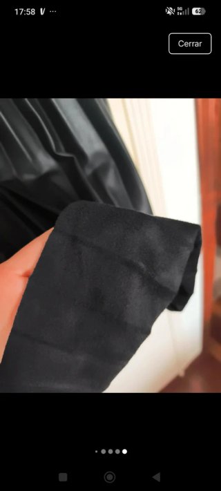 Falda Plisada Cuero Stradivarius Negra