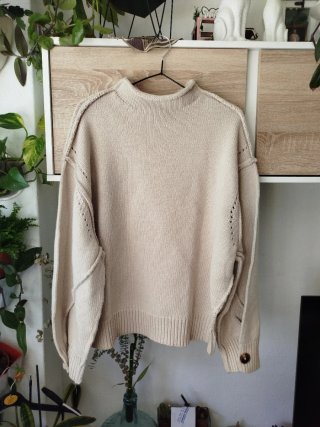 Jersey punto costuras Zara