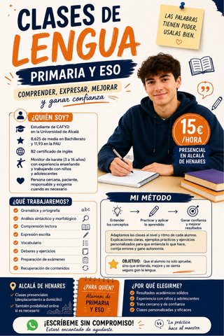 Clases particulares a domicilio de primaria y ESO