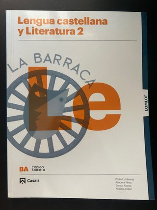 Lengua castellana y literatura 2, Le Bachillerato