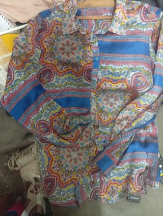 Camisa fluida estampada Trucco