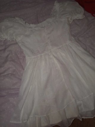 Vestido Verano Blanco Corto Holgado