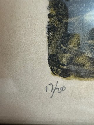 Litografía original Jesús Urbieta México