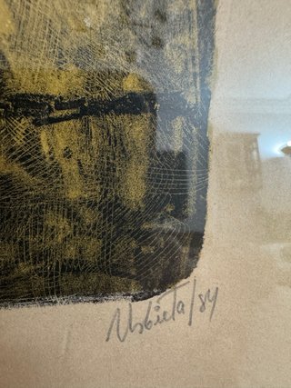 Litografía original Jesús Urbieta México