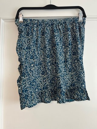 Falda fruncida estampada