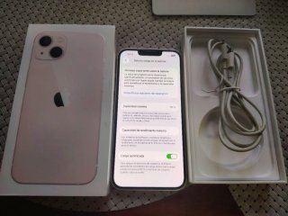 iPhone 13 128GB Rosa+ caja+ cable+ Face ID OK 78%