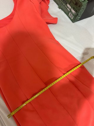 Vestido coral invitada boda talla S