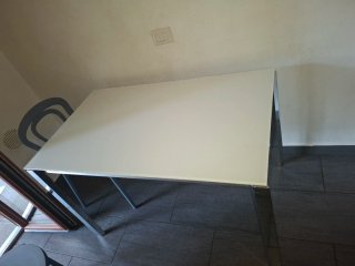 Tavolo IKEA allungabile vetro bianco/grigio