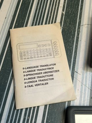 Traductor electrónico portátil vintage