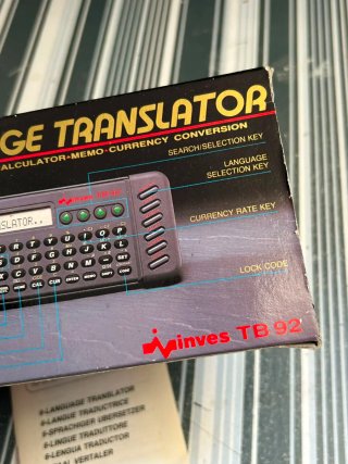 Traductor electrónico portátil vintage
