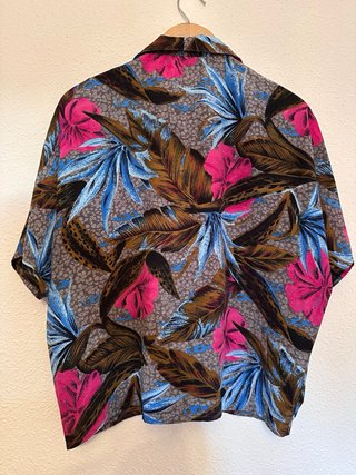 Camisa Estampada Flores Tropicales