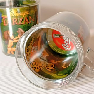 Set di 3 Bicchieri Disney Tarzan in Plastica Retrò