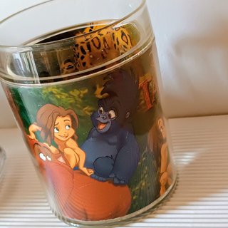 Set di 3 Bicchieri Disney Tarzan in Plastica Retrò