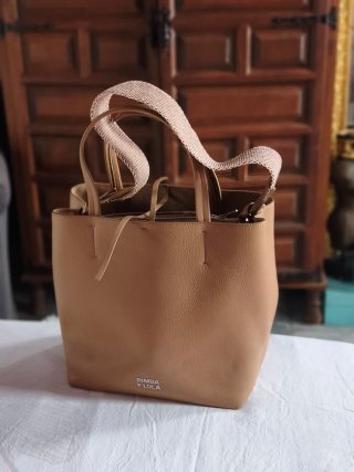 Bolso Bimba y Lola Beige Seminuevo