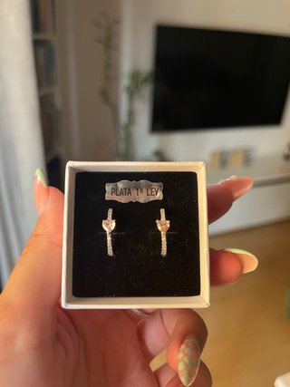 Pendientes de aro Plata 1ª Ley