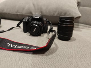Canon 650D + Objetivos 50mm IS STM +  18-55mm IS