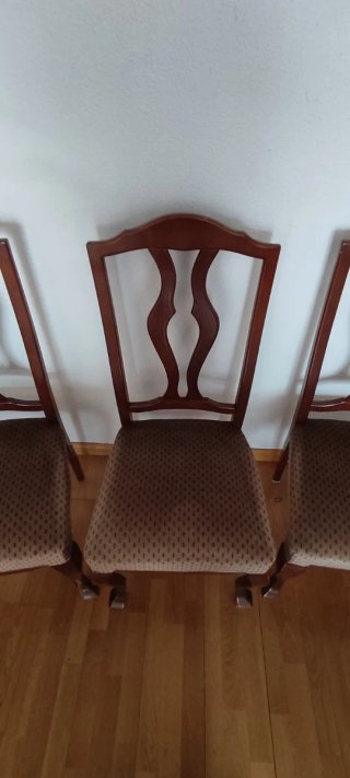 Mesa de comedor redonda y 6 sillas