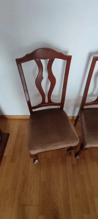 Mesa de comedor redonda y 6 sillas