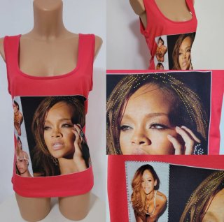 Conjunto camiseta Rihanna y Pantalón Rosa