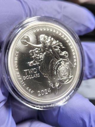 Moneda Plata 1 Onza William Shakespeare Iconos Ins