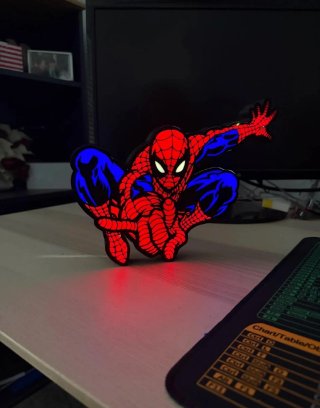 Lámpara LED Spiderman