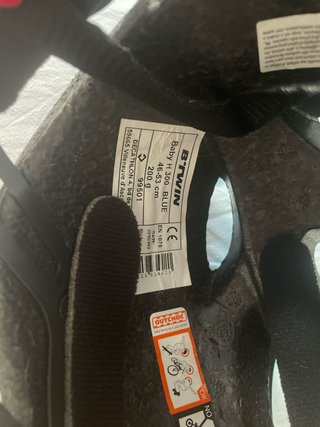 Casco bici infantil azul animales