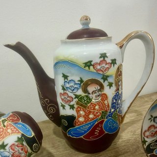 Conjunto Café Vintage estilo Satsuma Moriage