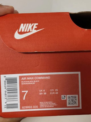 T40 Nike Air Max Command Negras