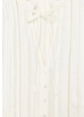 Blusa Zara Romántica Entredoses Blanca