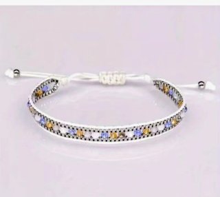 Pulsera de amistad bohemia multicolor