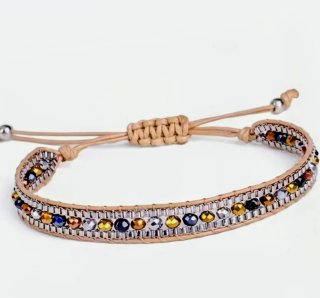 Pulsera de amistad bohemia multicolor