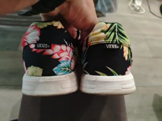 Zapatillas  Vans Flores Negras ñ