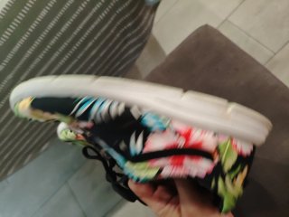 Zapatillas  Vans Flores Negras ñ