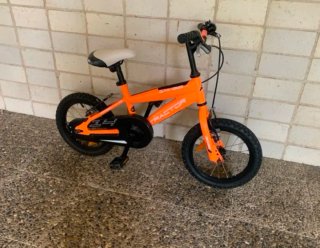 Bicicleta infantil 14 naranja
