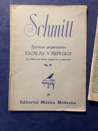 Lote Libros Técnica Piano: Beyer, Czerny, Schmit