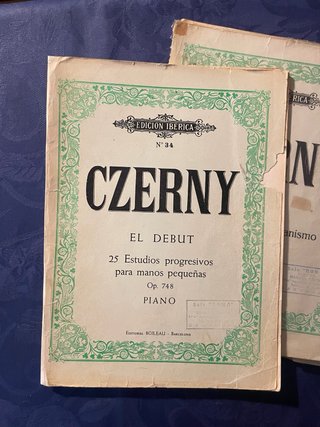 Lote Libros Técnica Piano: Beyer, Czerny, Schmit
