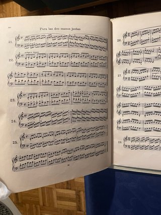 Lote Libros Técnica Piano: Beyer, Czerny, Schmit
