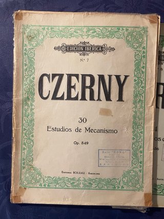 Lote Libros Técnica Piano: Beyer, Czerny, Schmit
